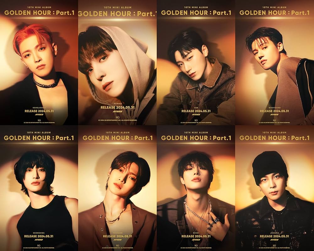 Jeff__Benjamin's tweet photo. 📈 Based on World Albums chart points for the year so far, @ATEEZofficial's 'Golden Hour : Part.1' EP now ranks as one of the Top 5 biggest 2024 #Kpop releases in the U.S. after three months on the charts this week https://t.co/0EYVdr1Bib