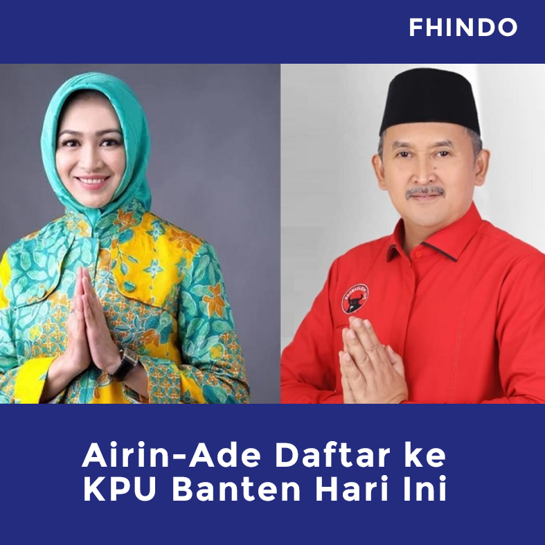 fhindo_id's tweet image. Airin-Ade Daftar ke KPU Banten Hari Ini

#airin #pilkada #pilkadabanten