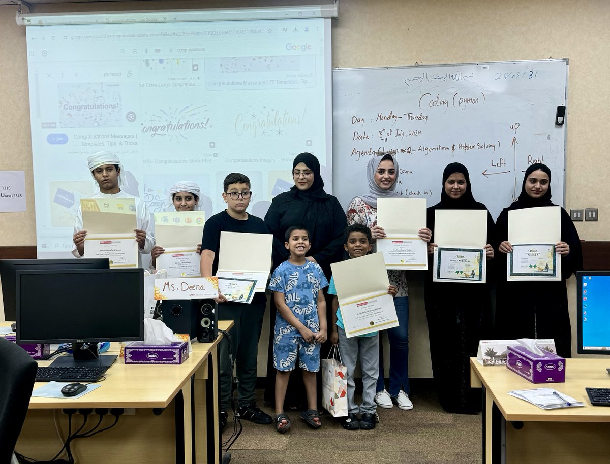 cec_uaeu's tweet image. The Continuing Education Center at UAEU organized the Tech Wizard course where young learners developed coding skills through hands-on activities, learning sequences, loops, syntax, and debugging.
#cecuaeu #uaeu #techwizard #python #codingckills #summercamps #ozaria #programming