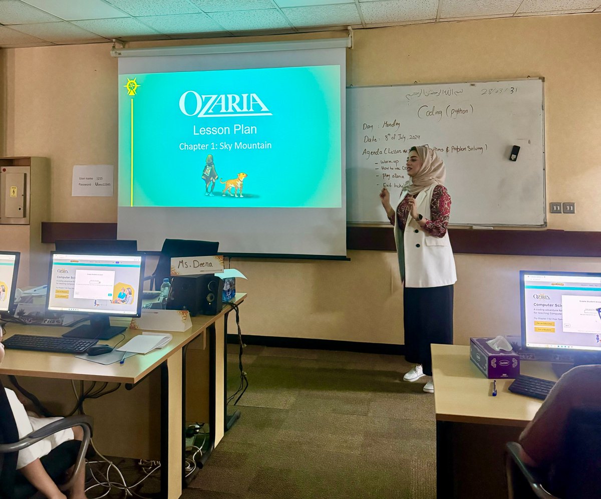 cec_uaeu's tweet image. The Continuing Education Center at UAEU organized the Tech Wizard course where young learners developed coding skills through hands-on activities, learning sequences, loops, syntax, and debugging.
#cecuaeu #uaeu #techwizard #python #codingckills #summercamps #ozaria #programming