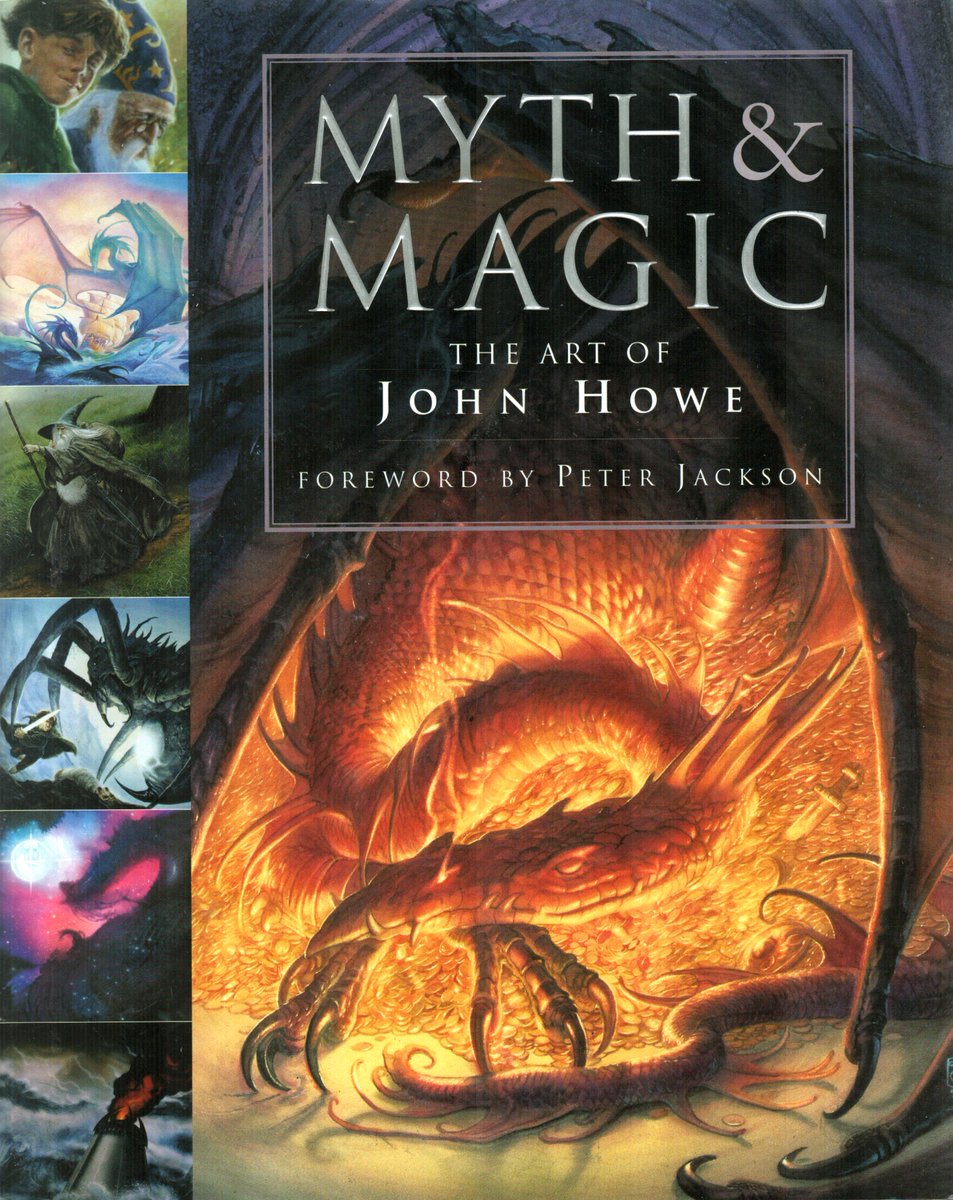 mavmaramis's tweet image. Myth &amp;amp; Magic: The Art of John Howe, HarperCollins (UK), 1991. #BookCover #JohnHowe #myth #magic #art #illustration #ArtPortfolio @thatsgoodweb @afrocosmist @retroscifiart @doberes