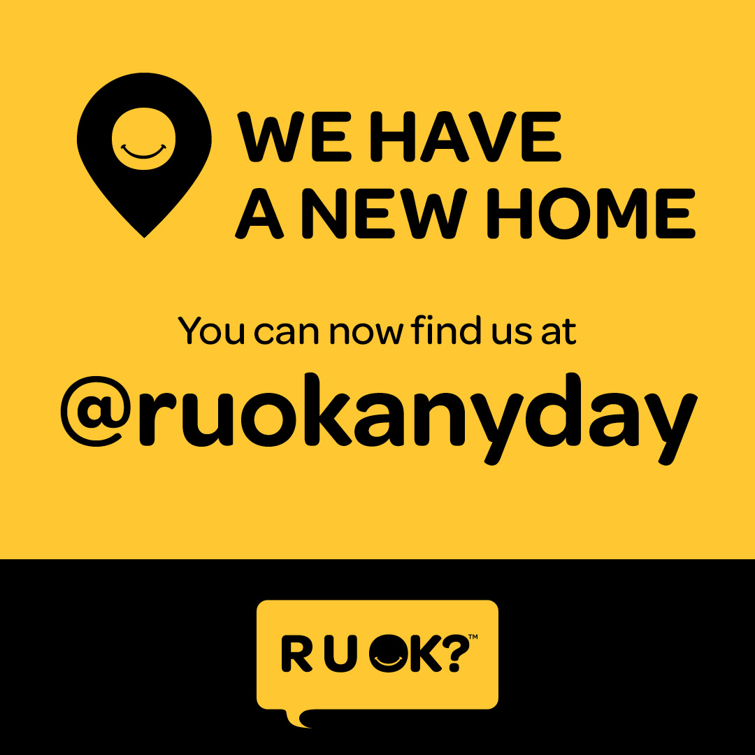 Old R U OK? account (please use @ruokanyday) tweet media