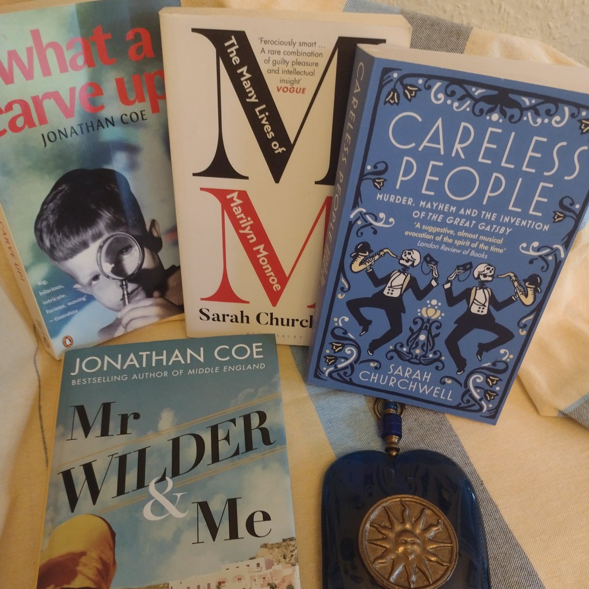 Thursday 19th September session at <a href="/Corfuarts/">Corfu Literary Festival 💙</a>  
Europe &amp; Britain: The Odd Couple with <a href="/sarahchurchwell/">Sarah Churchwell</a> and @jonathancoe 

Cannot wait....