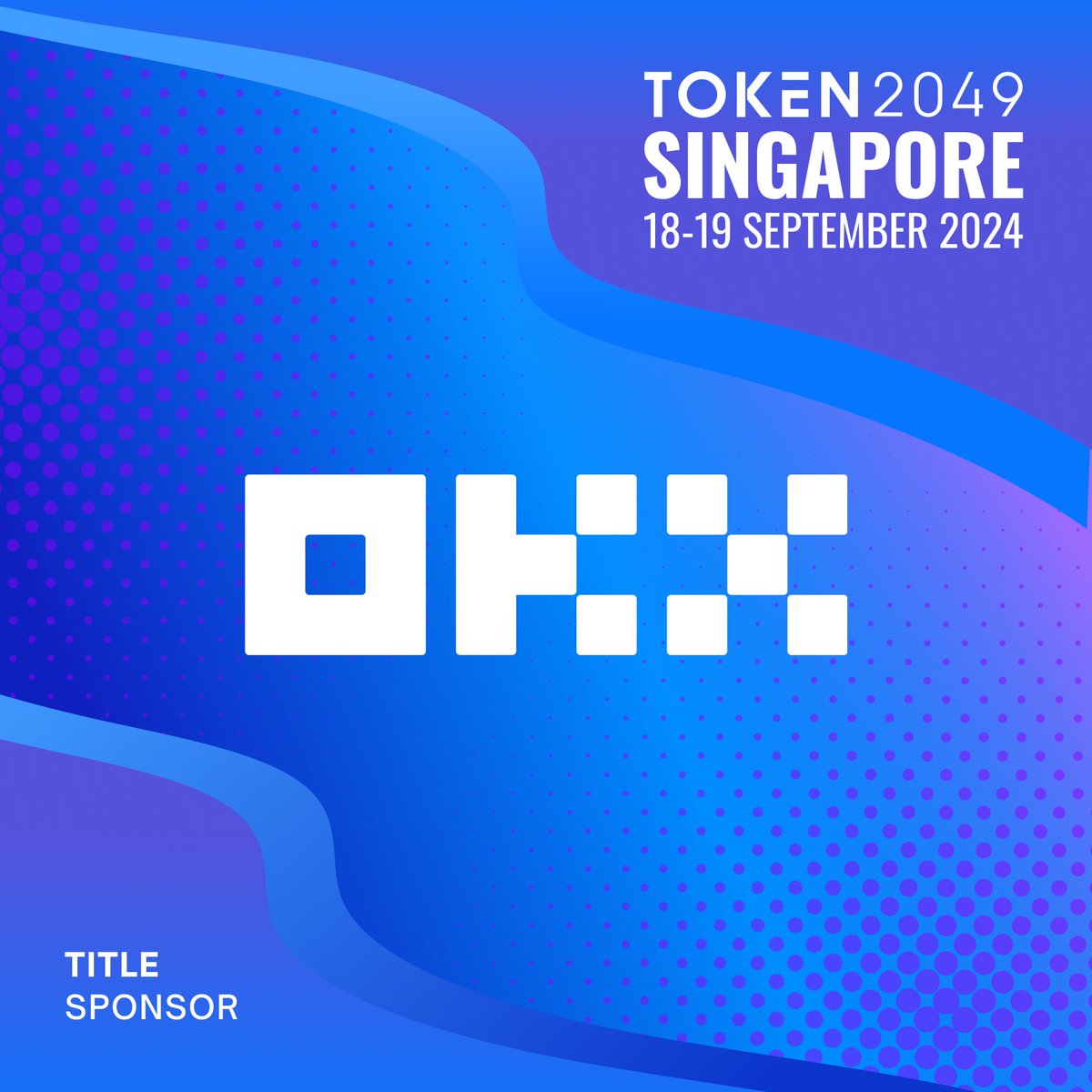 Join @okx, Title Sponsor at #TOKEN2049 Singapore. OKX is a leading crypto  exchange and Web3 technology company helping tens of millions of people  access the on-chain world. Connect with OKX at Booths