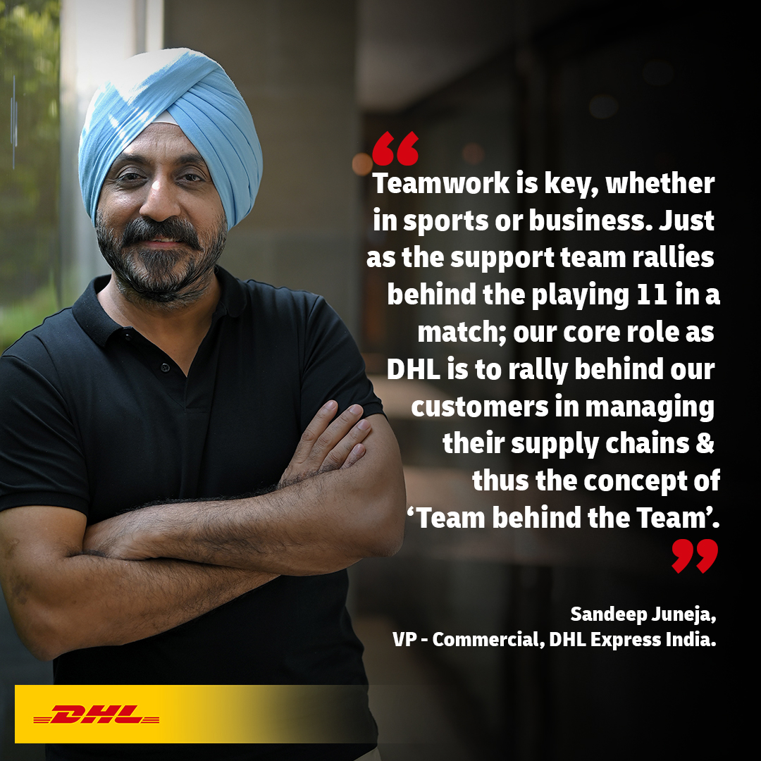 DHLExpressIndia's tweet photo. Join Sandeep Juneja, VP - Commercial at #DHLExpressIndia, in an exclusive interview with @adgully where he discusses our partnership with #MumbaiIndians, global sponsorships, #sustainablelogistics, #techintegration, and DHL's expansion plans in India.
https://t.co/wDPOdAHTe4 https://t.co/YXY6zk7qrn