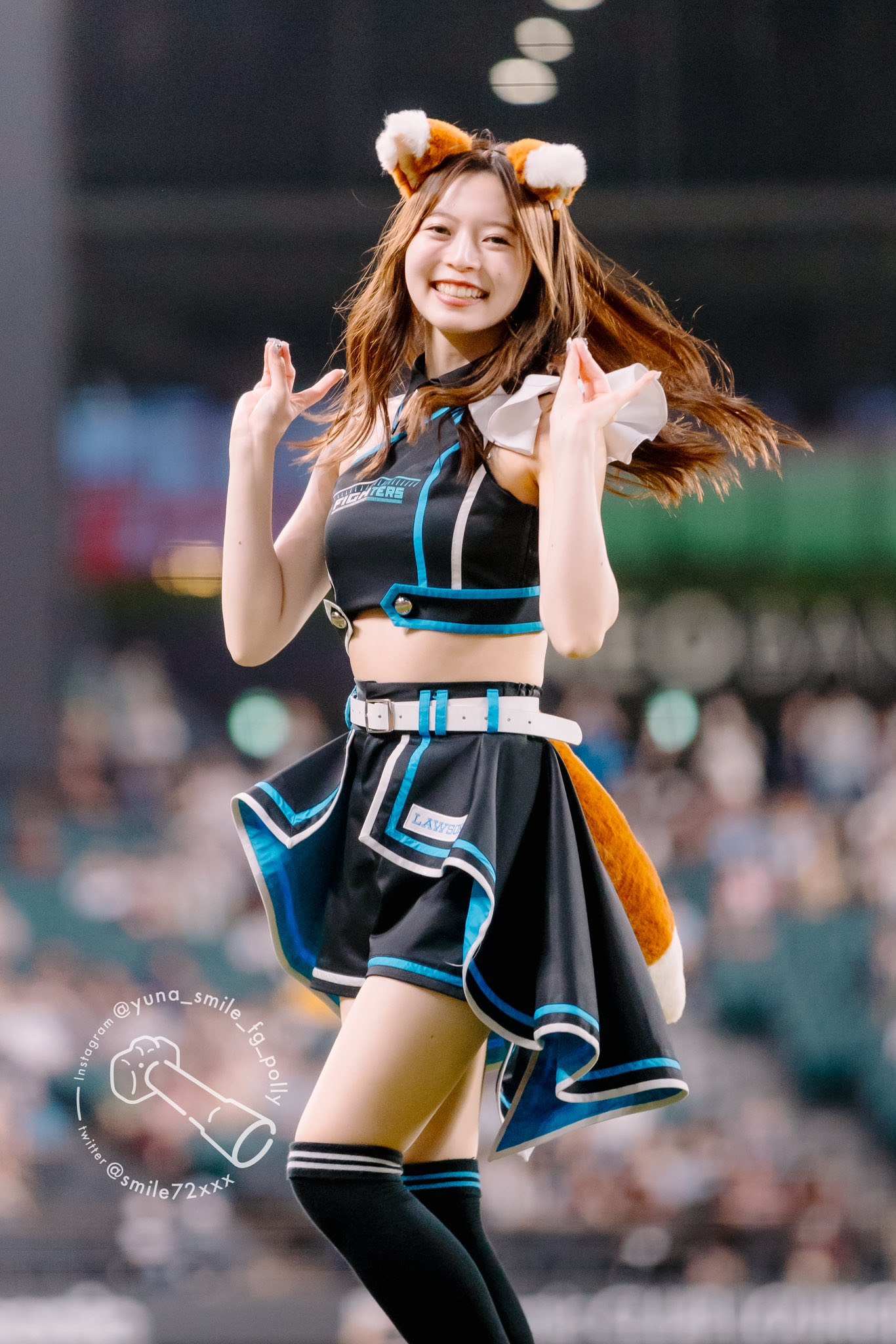 BBM23 塩澤美咲 直筆サイン入りチェキ Fighters GIRL チア