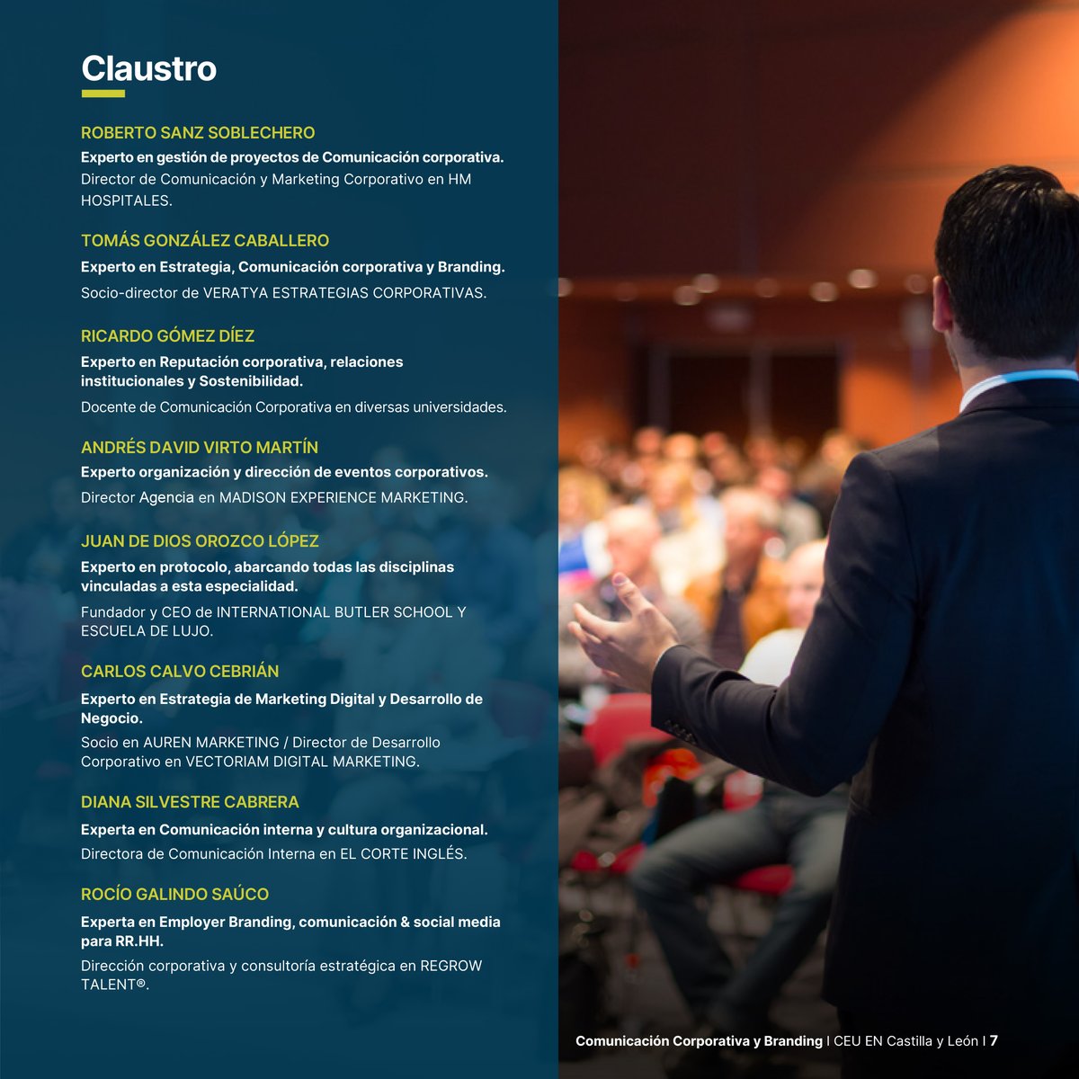 Escuela de Negocios CEU Castilla y León (@ceucyl) on Twitter photo Mira qué profesores imparten el Programa Ejecutivo en #Comunicación Corporativa y #Branding. Encantados de contar con ellos! <a href="/soblechero/">Roberto Sanz</a> <a href="/TomsGonzlezCab1/">Tomás González Caballero</a> <a href="/ricardogomdiez/">Ricardo Gómez Díez</a> <a href="/advirto/">Andrés Virto</a> <a href="/ogazprotocolo/">Juan de Dios Orozco</a> <a href="/ccalvocebrian/">Carlos Calvo Cebrian</a> <a href="/DianaSilvestre/">Diana Silvestre</a>
📍Valladolid
🗓️Oct 24-ene 25
👉acortar.link/lHPhtA Mira qué profesores imparten el Programa Ejecutivo en #Comunicación Corporativa y #Branding. Encantados de contar con ellos! <a href="/soblechero/">Roberto Sanz</a> <a href="/TomsGonzlezCab1/">Tomás González Caballero</a> <a href="/ricardogomdiez/">Ricardo Gómez Díez</a> <a href="/advirto/">Andrés Virto</a> <a href="/ogazprotocolo/">Juan de Dios Orozco</a> <a href="/ccalvocebrian/">Carlos Calvo Cebrian</a> <a href="/DianaSilvestre/">Diana Silvestre</a>
📍Valladolid
🗓️Oct 24-ene 25
👉acortar.link/lHPhtA