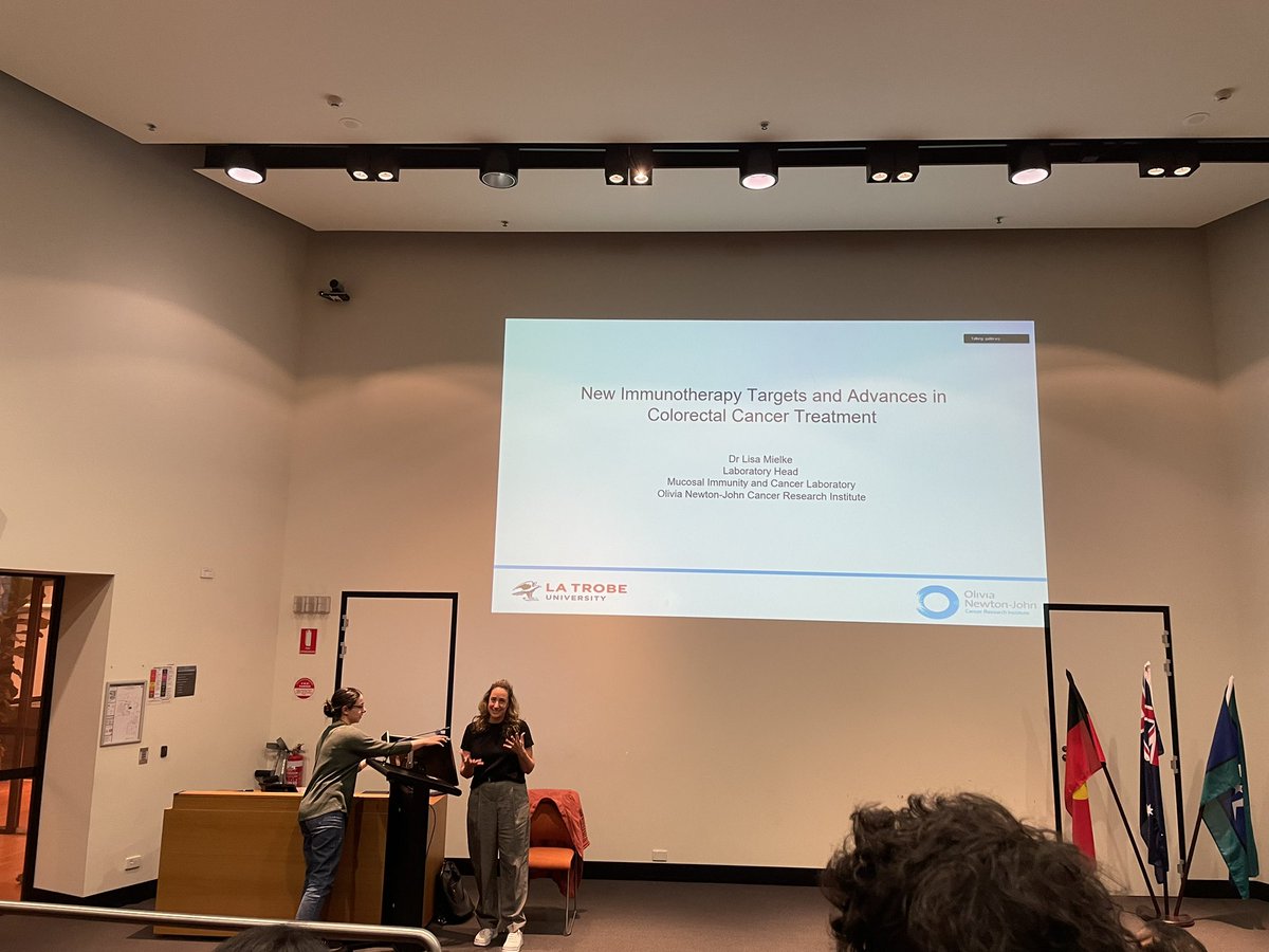 Monash University STM Department of Immunology (@monashimmunol) on Twitter photo Full house today as we heard from Dr Lisa Mielke <a href="/Mielke_Lisa/">Lisa Mielke</a> from <a href="/ONJCRI/">ONJ Cancer Research Institute</a> <a href="/LIMSLTU/">La Trobe Institute for Molecular Science</a>. An amazing talk giving us insight into the work Lisa’s team do to investigate intraepithelial lymphocytes in colorectal cancer and understand how these can be harnessed to improve immunotherapies Full house today as we heard from Dr Lisa Mielke <a href="/Mielke_Lisa/">Lisa Mielke</a> from <a href="/ONJCRI/">ONJ Cancer Research Institute</a> <a href="/LIMSLTU/">La Trobe Institute for Molecular Science</a>. An amazing talk giving us insight into the work Lisa’s team do to investigate intraepithelial lymphocytes in colorectal cancer and understand how these can be harnessed to improve immunotherapies