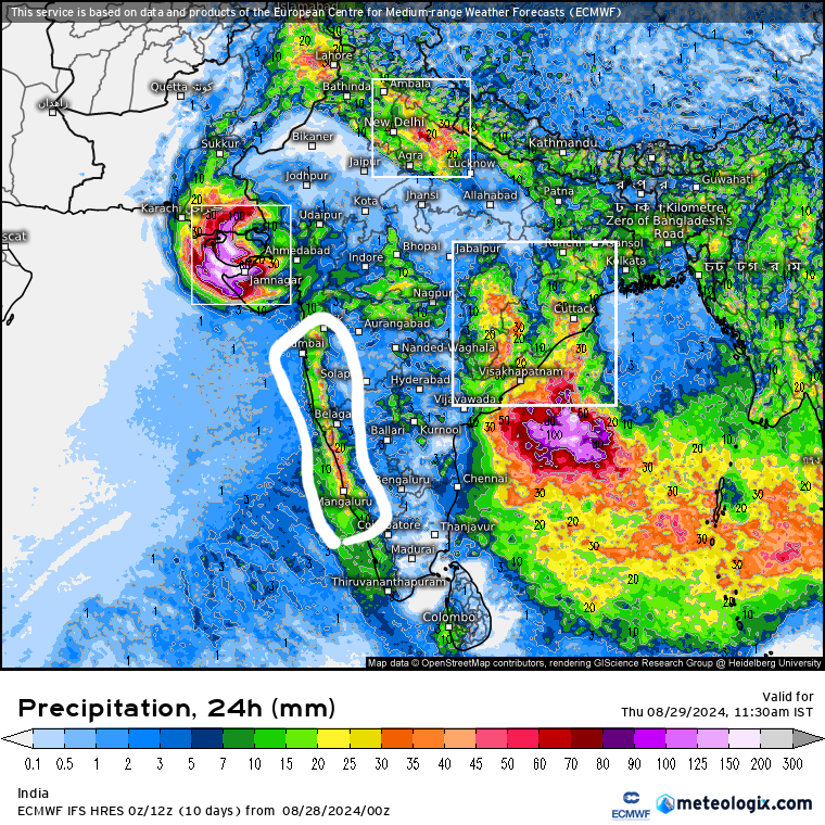 smkirthiga's tweet photo. Aug28: Under influence of 2 low pressure zones, many regions across India shows possibility of moderate-heavy rains. Widespread rains through the day in #Odisha,#northUP n #WestGujarat. #Delhi n West coast can receive considerable rains.Refer maps for clarity on time n location. https://t.co/7R89xiJeZt