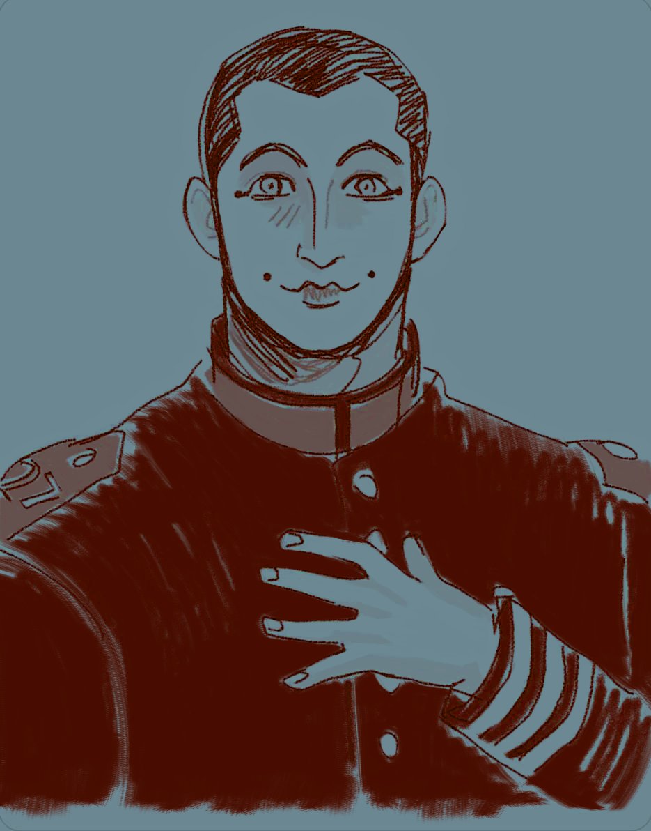 24LE0N's tweet photo. #goldenkamuy usami's eyes are so scary for no reason https://t.co/AXNrYzTrpq