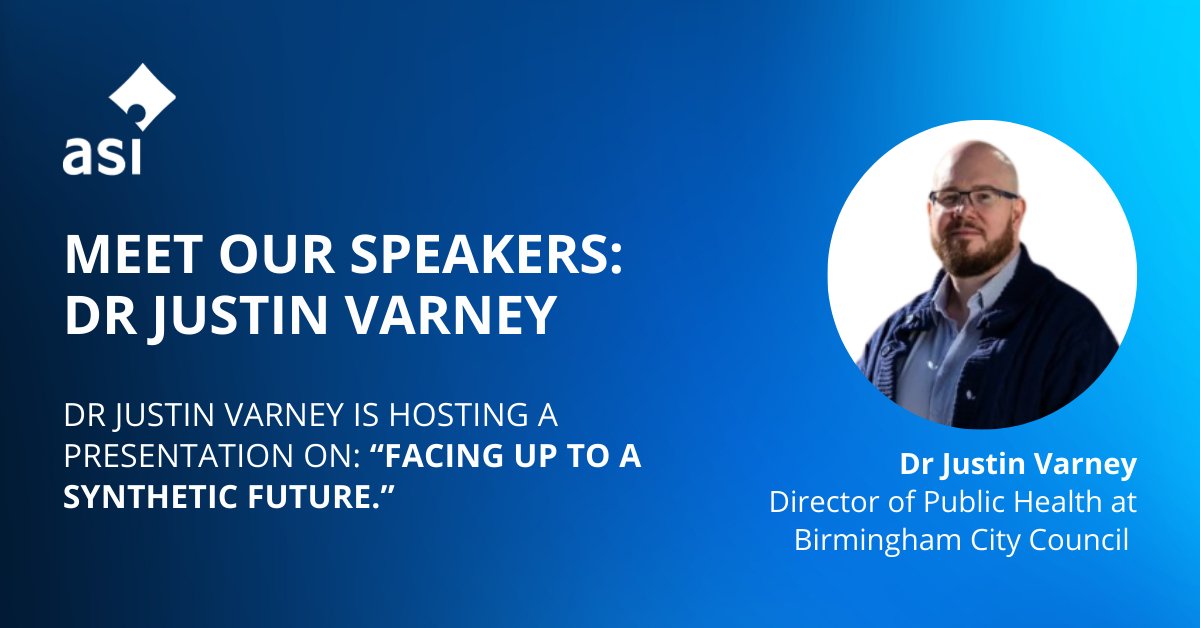 ASI_lab's tweet image. ✨Meet our Speaker: Dr Justin Varney, Director of Public Health at @BhamCityCouncil.

Dr. Varney will be hosting the presentation on the topic: “Facing up to a synthetic future.”

🧑‍🤝‍🧑 Register today: ow.ly/Mz1J50SWALq

#drugmonitoring #forensictoxicology