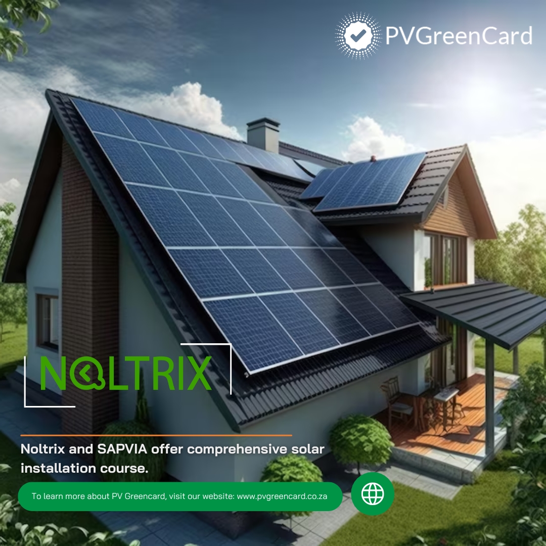 Solar Training: Become a Solar Power Pro with Noltrix, in partnership with SAPVIA, offers a comprehensive Solar Panel Installation Course to equip you with the skills and knowledge to succeed.

#PVGreenCard #SolarInsatallations #QualityAssurance #sapvia
