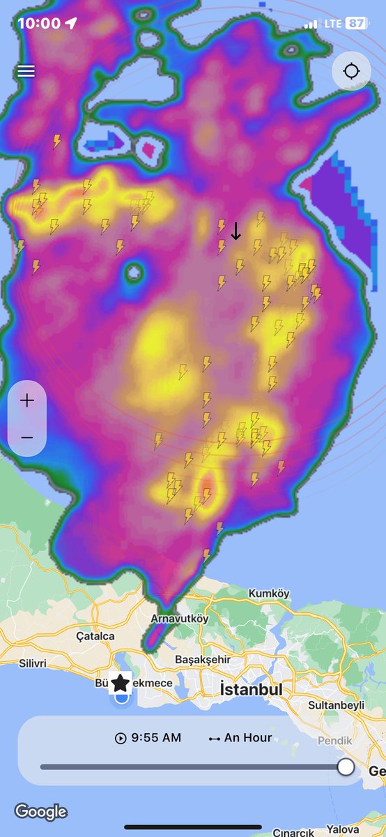şimdi istanbul yağmur geliyor 😁😁🙏