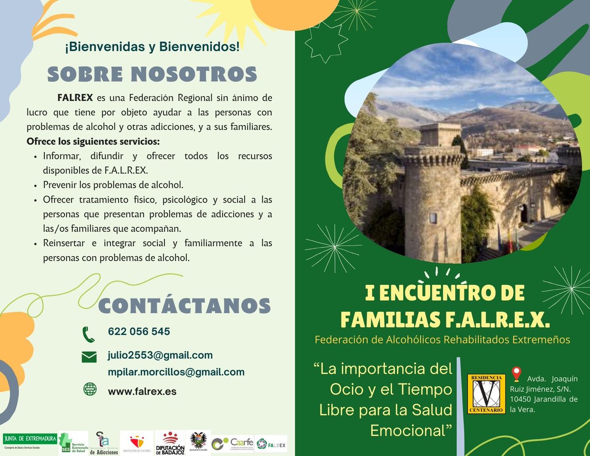 mpilarmorcillo's tweet photo. 📌 Presentamos a nuestro primer ponente del I Encuentro de Familias FALREX “La importancia del Ocio y el Tiempo Libre para la Salud Emocional “, Josean Fernández que tendrá lugar en Jarandilla de la Vera .

#resiliencia #adicciones #falrex #caarfe https://t.co/XD7F10Vdto