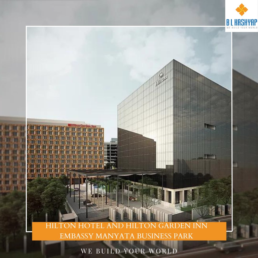 Experience the epitome of luxury at the Hilton and Hilton Garden Inn hotels in Bengaluru #BuiltbyBLK. Nestled within the vibrant Embassy Manyata Tech Park, these exquisite properties offer a harmonious blend of modern elegance and exceptional service.

#BLK #WeBuildYourWorld