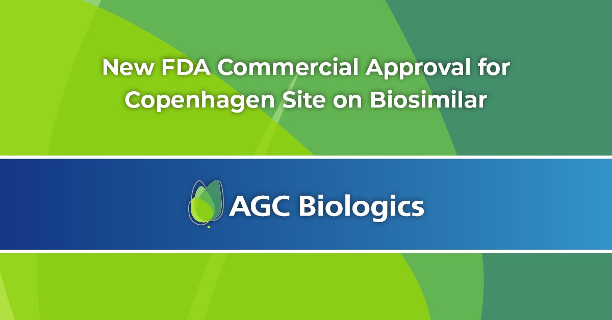 AGC Biologics' Copenhagen Site has achieved a significant milestone with U.S. FDA approval for a biosimilar indicated for psoriasis, psoriatic arthritis, Crohn's disease, and ulcerative colitis. Read the full press release here: hubs.ly/Q02MP9ts0