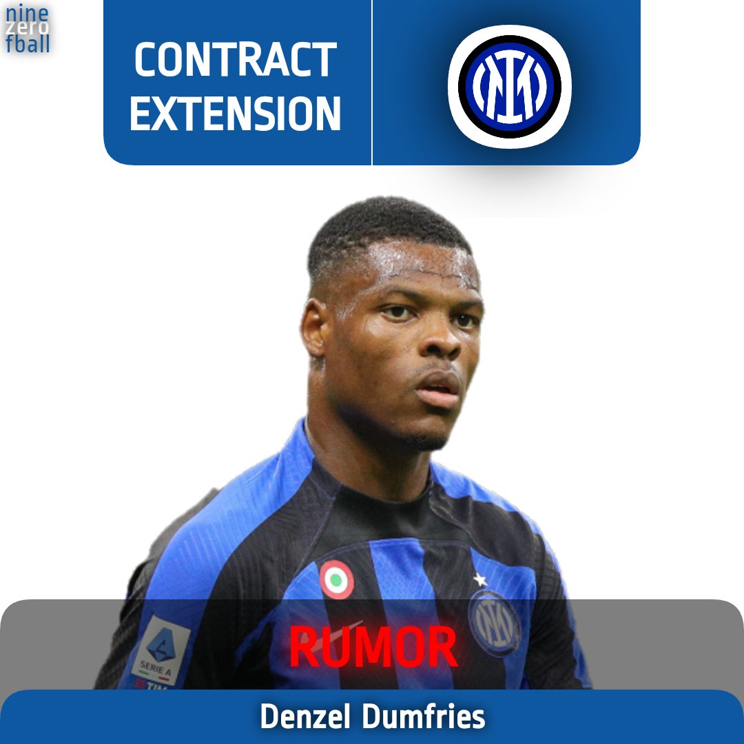 old90fball's tweet photo. 🚨🇳🇱 Inter are working on lat details for Denzel #Dumfries' contract extension

If all goes to plan, the deal will be sealed after deadline day

[@FabrizioRomano]
#Inter https://t.co/gvxBkgcC4Y
