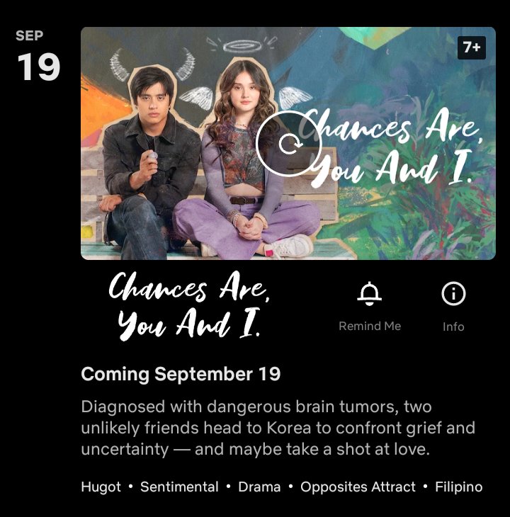 _kiraluv's tweet photo. FINALLY!!! 😍

“Chances Are, You And I” starring Kira balinger and Kelvin Miranda is coming to Netflix this September 19. ✨

@Kbalinger #KiraBalinger
#PMProductionsInc #PocketMediaFilms
#ChancesAreYouAndI #CHAYI #CHAYI2024 #HeadsOrTails https://t.co/f88j0YaTGO