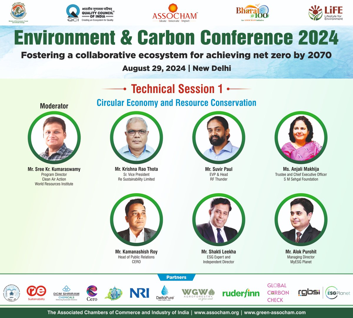ASSOCHAM4India's tweet photo. Tomorrow marks the ‘Environment and Carbon Conference 2024,’ organised by #ASSOCHAM. Join us as we focus on ‘Fostering a Collaborative Ecosystem for Achieving Net Zero by 2070’. Let’s together shape the path to sustainability. 

📅 August 29th, 2024
📍 New Delhi 

For any details, reach out to 📩 AmitKumar.sharma@assocham.com

@moefcc,@byadavbjp,@LiFE_ProPlanet,@driiv_delhi,@DCMShriramLtd,@nri_official,@qualitycouncil,@NABET_QCI,@greenassocham,@rgbsi,@RuderFinn,@WeAre_Re

#NetZero #Sustainability #Environment #MOEFCC #ClimateChange #CarbonMarket #GreenCredit