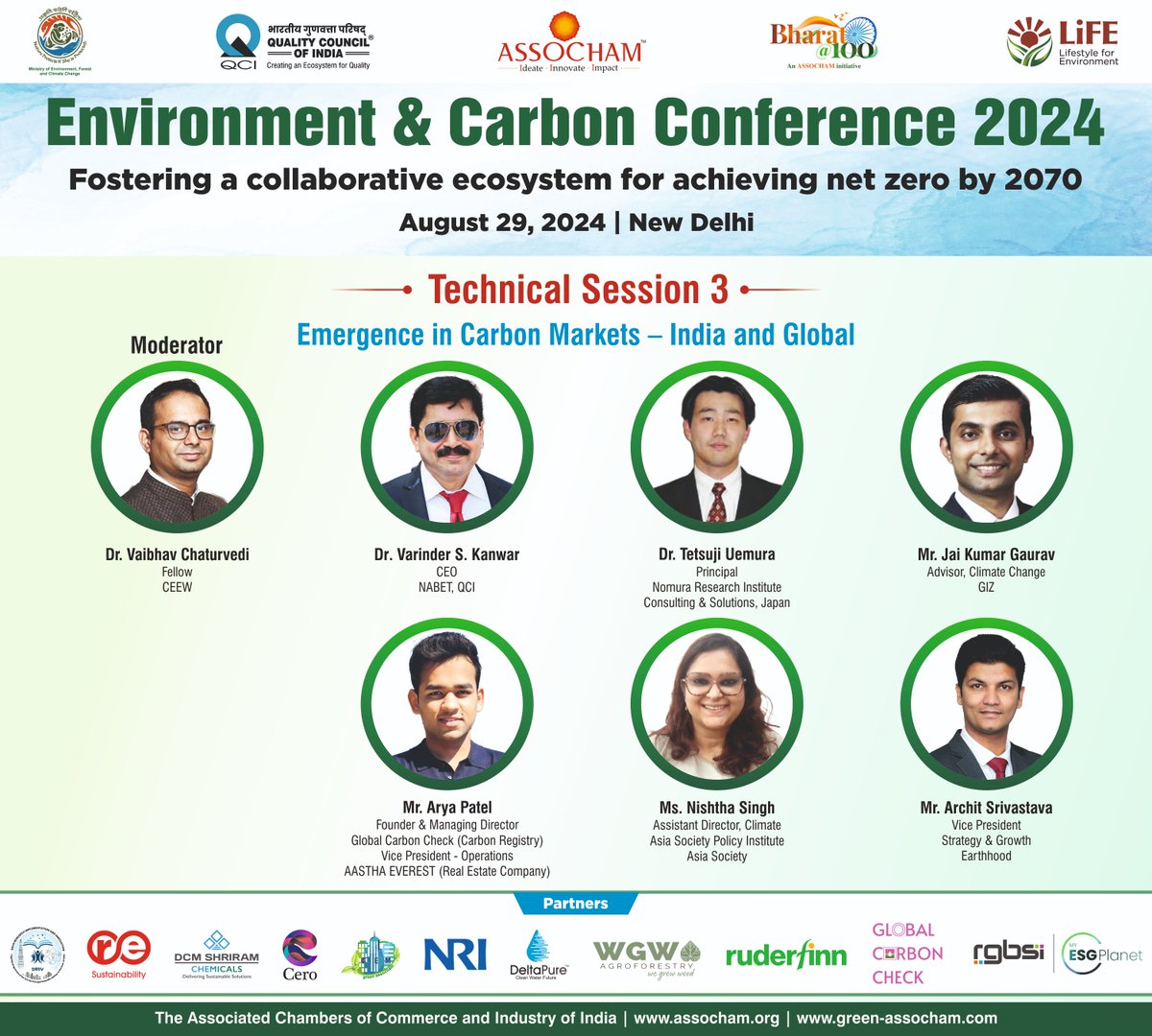 Tomorrow marks the ‘Environment and Carbon Conference 2024,’ organised by #ASSOCHAM. Join us as we focus on ‘Fostering a Collaborative Ecosystem for Achieving Net Zero by 2070’. Let’s together shape the path to sustainability. 

📅 August 29th, 2024
📍 New Delhi 

For any