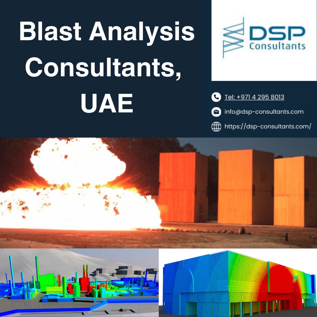 DspCons's tweet image. Explore DSP Consultants&apos; comprehensive guide on the essential role of blast analysis in modern security planning. Learn how our UAE-based expertise enhances safety and structural resilience. To learn more, visit  dsp-consultants.com/our-services/b…
#blastanalysis #security #consulting #uae