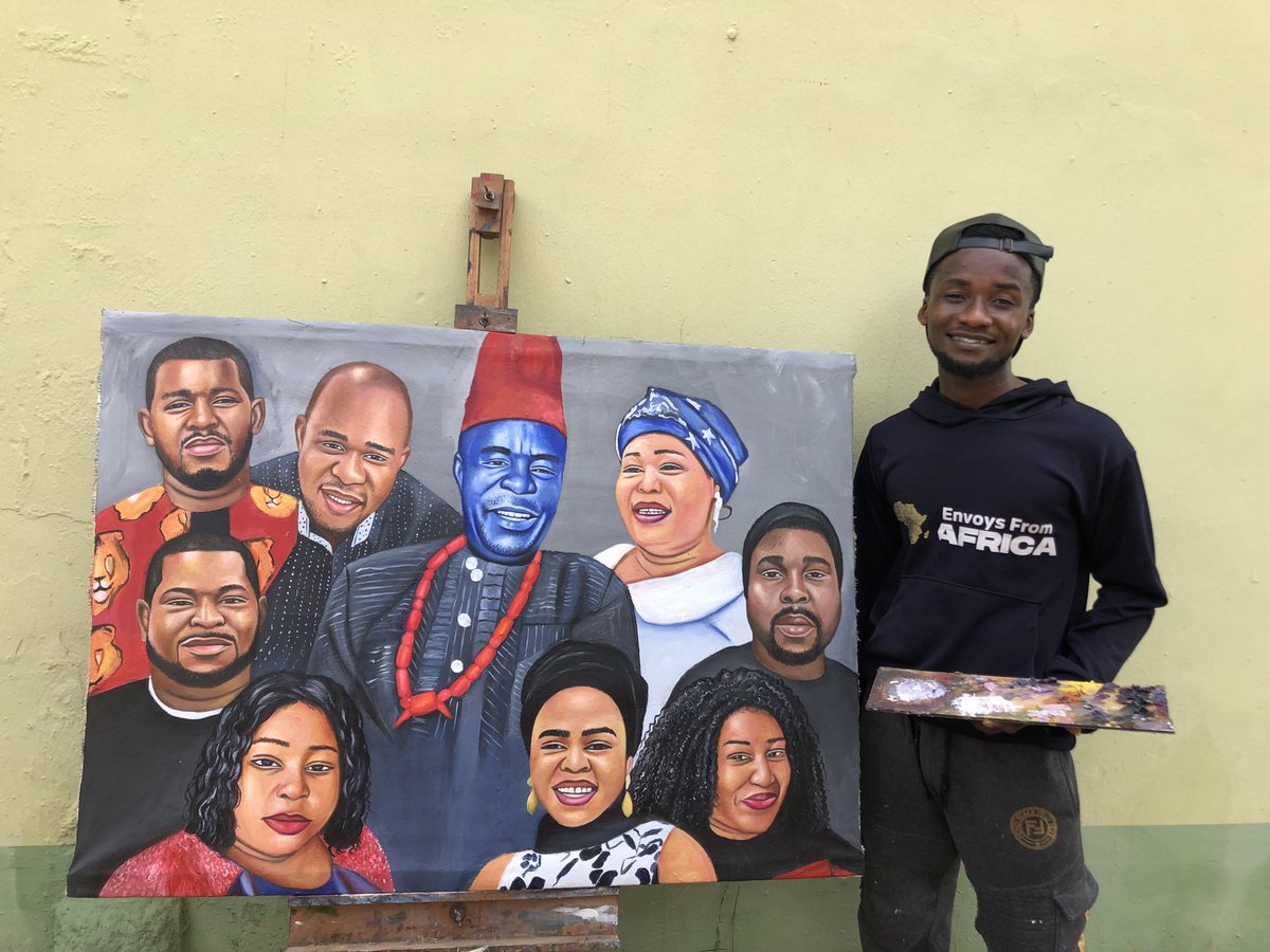 Family painting by me ✍🏻✍🏻✍🏻 

How do you see this.