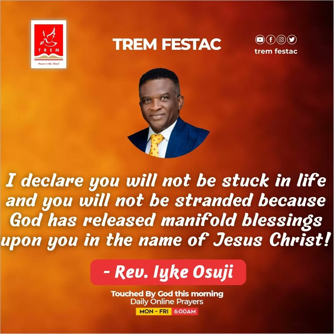 Pryzelezz's tweet photo. No sickness will latch itself unto you,healing is your portion&you're totally healed&delivered&the world will see what God will make out of you in Jesus name.
🎙️#RevIykeOsuji
#TREM #TREMFESTAC #TouchedByGodThisMorning #Prayer #GreatAndMightyThings #August #ColourfulDestiny https://t.co/GQ0ASY64O3