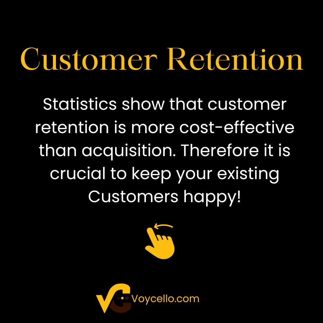 Voycello's tweet photo. Statistics show that customer retention is more cost effective than acquiring new customers. So, treat your existing customers like kings 🤴 
#CustomerSatisfaction #customeretention #LCDLFMX2 #royalty #customersarekings #BrandStrategy #businesses #ExploreMore #explorepage https://t.co/9uhBmEYYMK