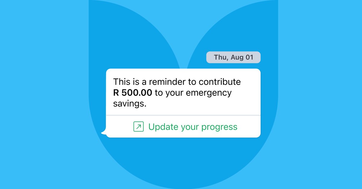 fynbosmoney's tweet photo. Monthly reminders from us to you on the Fynbos app based on your budget, salary, and financial needs. ❤️

Learn more: https://t.co/vS5pVAdFek

#Decomplicated #EmergencySavings #FinTech https://t.co/ynUkKXbGRU
