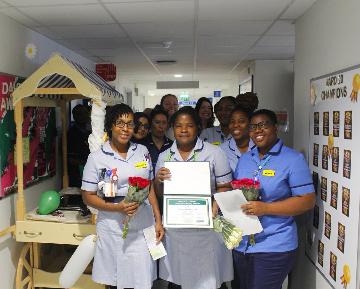Congratulations to our latest DAISY honouree Janet Mutara, and runners-up Vanessa and Joana! Janet was nominated by a patient whose stay ended up being longer than expected, but  Janet's support made it bearable. To nominate a nurse or midwife, visit: bedfordshirehospitals.nhs.uk/corporate-info…