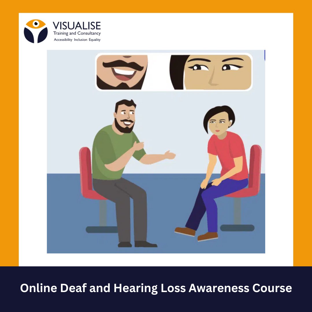 📢 Enhance Workplace Inclusivity with Deaf Awareness Training 📢

Empower your team with the skills to create an inclusive environment—get started today! 

visualisetrainingandconsultancy.com/training/deaf-…

#DeafAwareness #Inclusivity #WorkplaceTraining #VisualiseTraining #CPD
