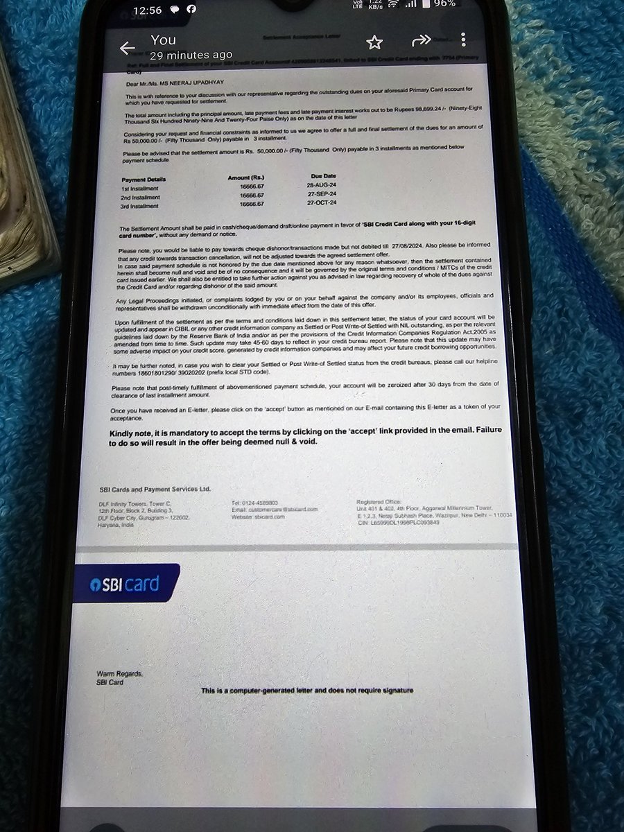 drkkdokania's tweet photo. @SBICard_Connect one of my employee has some issue with sbi card. They have made 100s of call to me &amp; almost threatening me.Asking me to make payment. Behaving like a local goons.Not a good credit of a credit card businessman https://t.co/0TyE2cn76s
