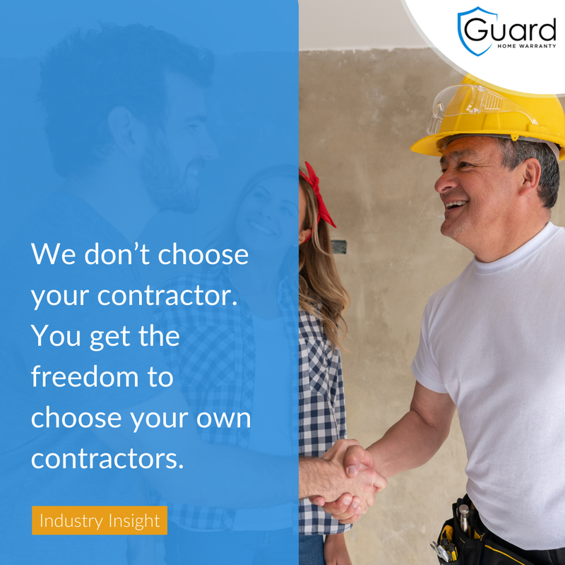 GuardHomeWarr's tweet photo. 👉 Unlike most other home warranty companies, you get to choose who does the repairs and replacements for you.

The control is in your hands, not ours. 

Get started!

#GuardHomeWarranty #HomeWarranty #HomeProtection #DamageProtection #HomeSavings #Contractors https://t.co/VpLZNqNdKd