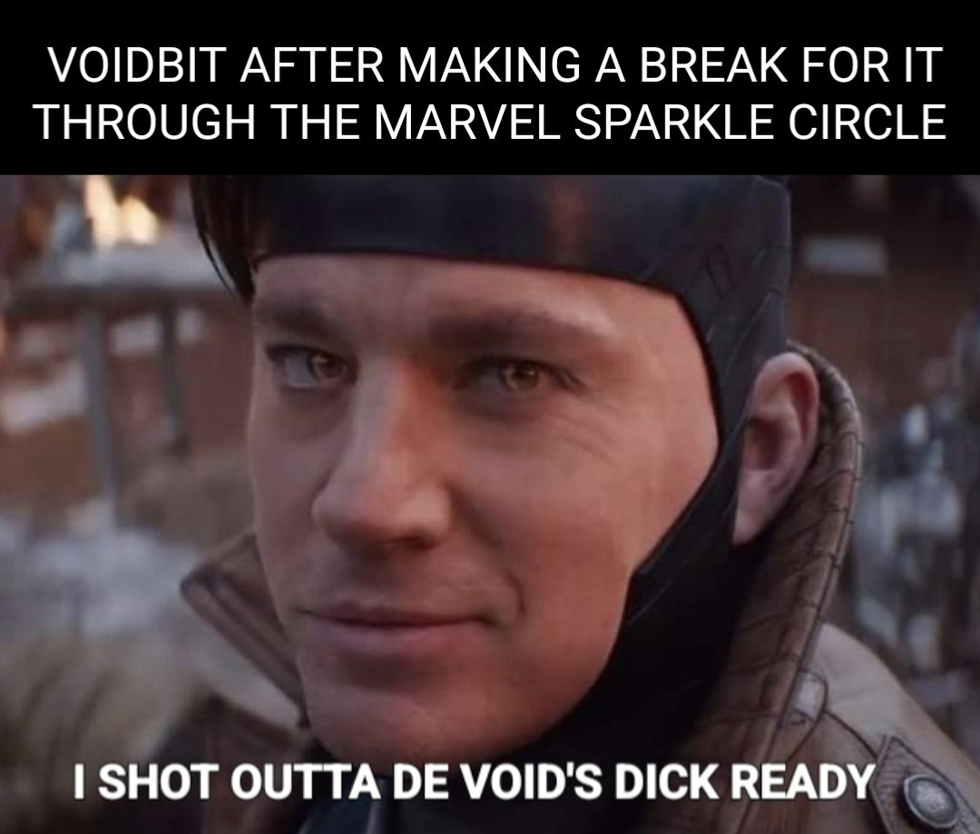 PunkerDuckie's tweet photo. It was only a matter of time before the voidbit memes started.
#voidbit #gambit #xmen #deadpoolandwolverine #channingtatum #deadpool3 #deadpool #remylebeau https://t.co/d4XqXOWKF9