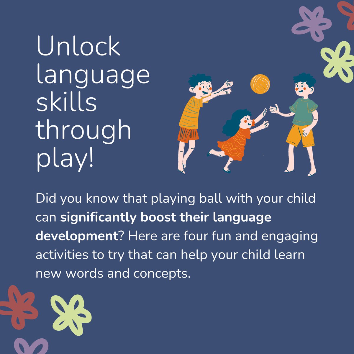 WordsMatter_'s tweet photo. Engage in these simple ball games with your child to enhance their language development and build stronger communication skills. Playtime is learning time! 🌟⚽  Hashtags: #WordsMatter #WordsMatterCharity #LetsBuildChildrenUp #LanguageDevelopment #ParentingTips #PlayAndLearn https://t.co/G7LG1wqZDj