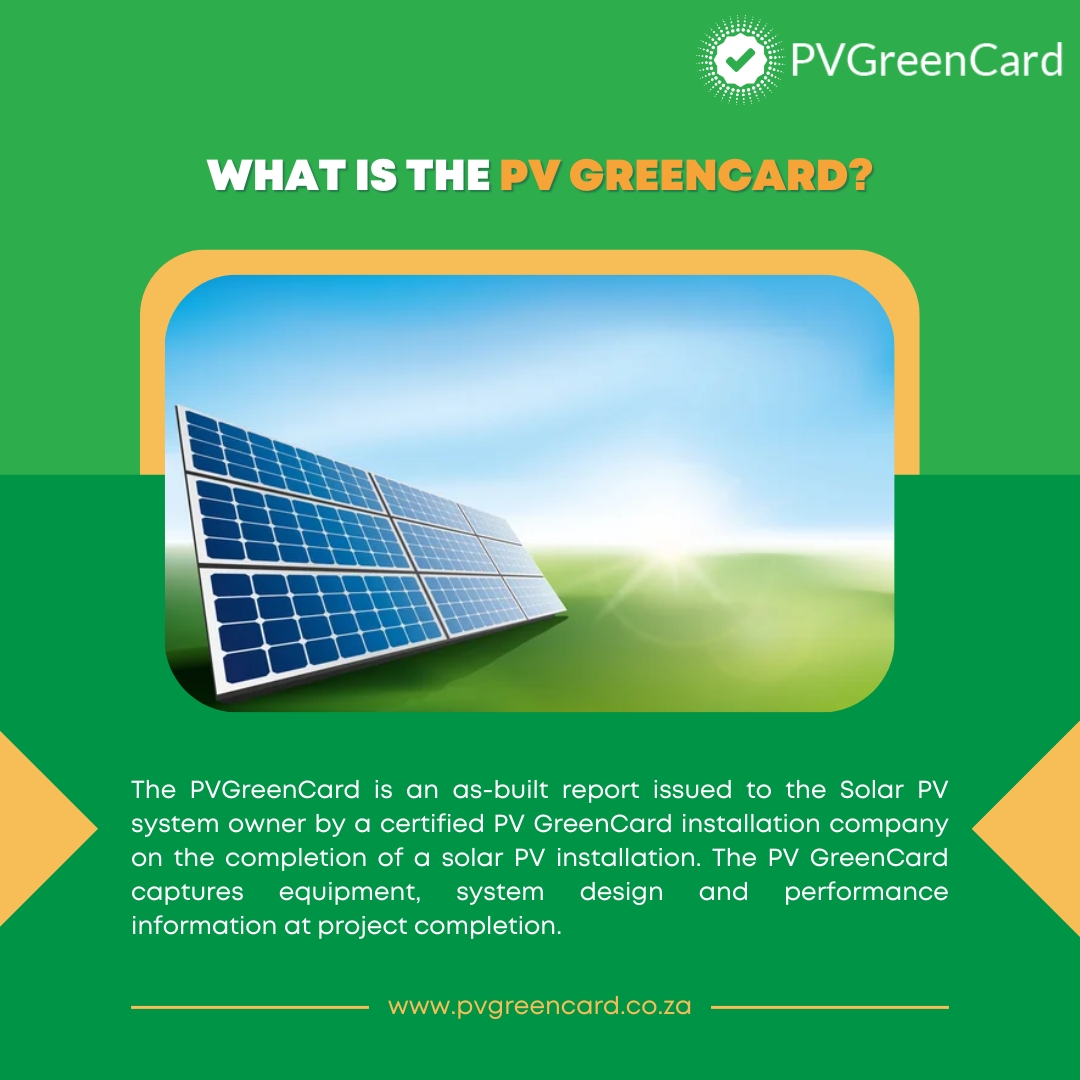FAQ: What is the PV GreenCard?

Connect with us today by calling +27 (0)11 568 8460/61 or emailing info@pvgreencard.co.za.

#PVGreenCard #SolarInsatallations #QualityAssurance #sapvia