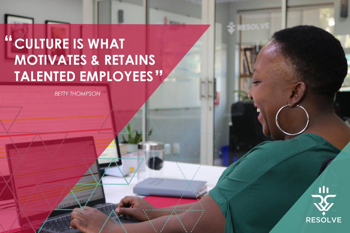 resolvesa's tweet image. At Resolve, we believe that a strong, positive culture is key to motivating and retaining our talented employees. By fostering an environment of collaboration, respect, and innovation, we ensure our team feels valued and inspired every day. #TeamWork #ResolveCulture #ResolveTeam
