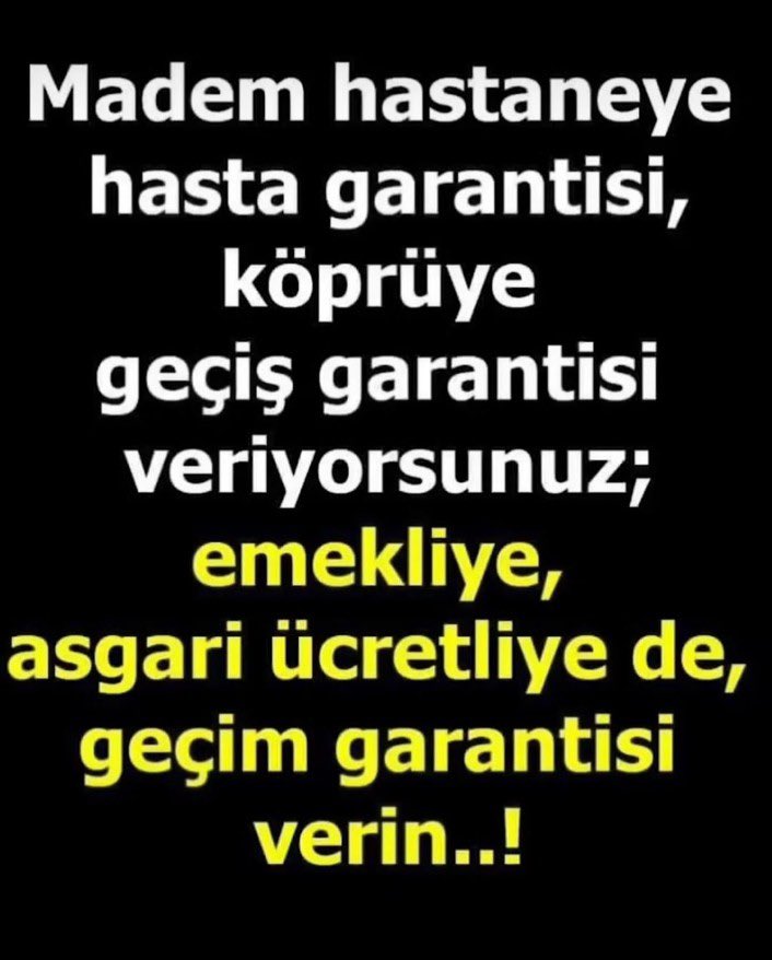 AyhanBarut01's tweet photo. Yeter!
#EkonomikAdaletŞart https://t.co/FNUrZ7QChN