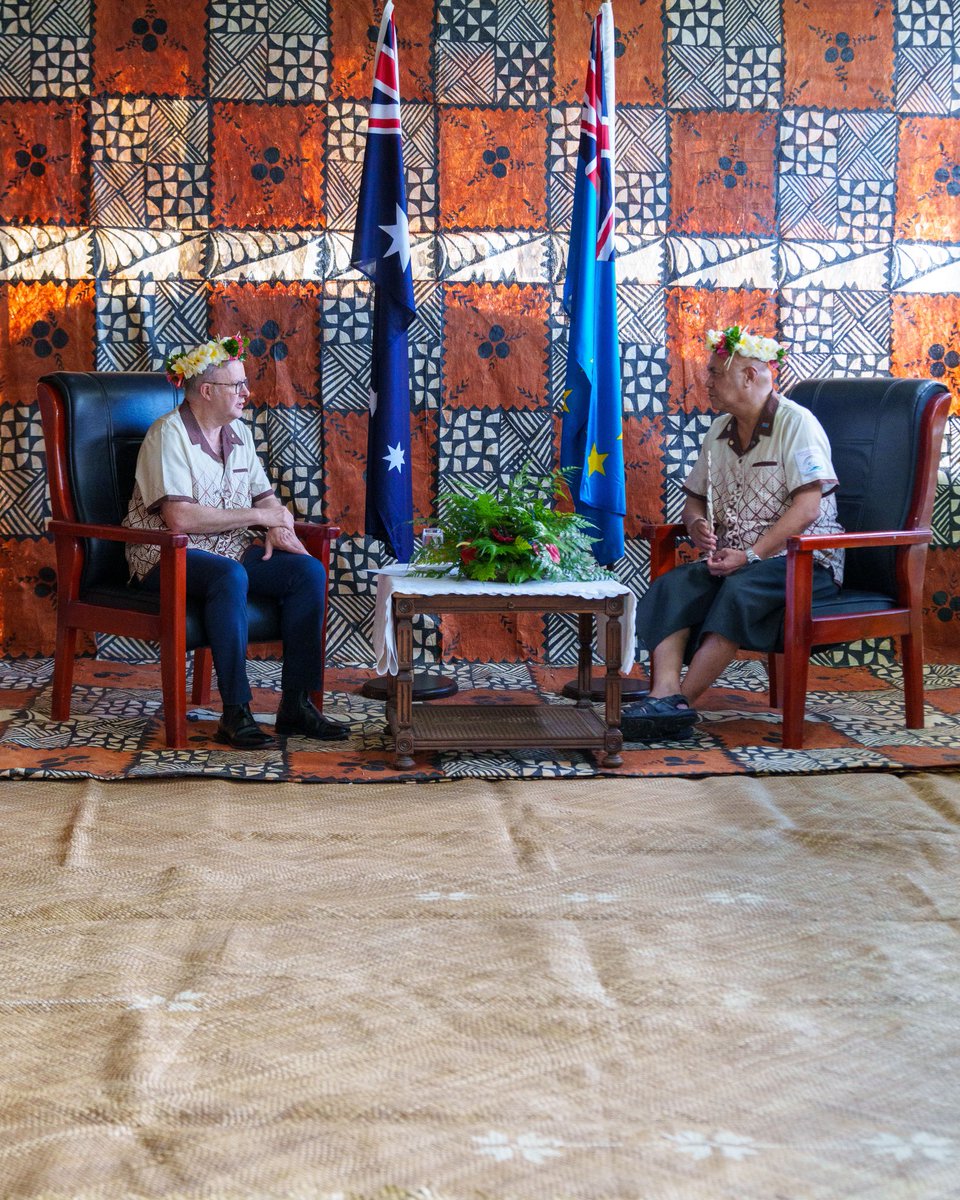 AlboMP's tweet photo. Today is a special day, marking the entry into force of the Australia-Tuvalu Falepili Union. 

It’s a high level diplomatic agreement that brings our two countries closer than ever before. https://t.co/nyB04OVqq5