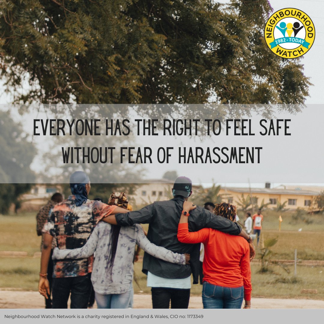 N_Watch's tweet photo. Harassment can impact anyone, and the impact can be devastating.
You can make a difference, whether that's reporting incidents when you see them, or offering support to victims.
Everyone has the #RightToFeelSafe - read more on our website: https://t.co/Pd6XzxX0BQ https://t.co/cITGOMmmJN