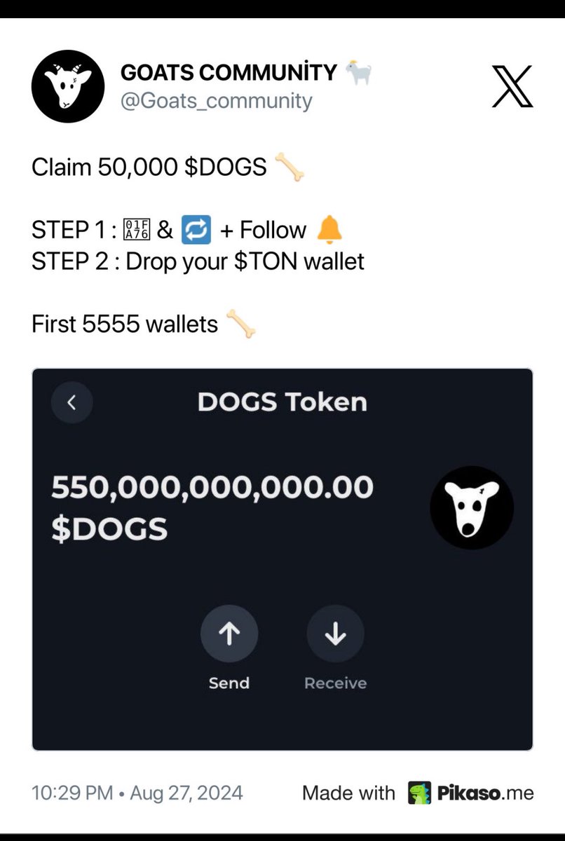 D_corloene's tweet photo. @Goats_community UQBKA8WP1D8SqaXFRwxqbO3YIBYPEYGzOOAk1e01QtJqMkNu
  @pikaso_me 
Screenshot this https://t.co/ysiWAX7wIB