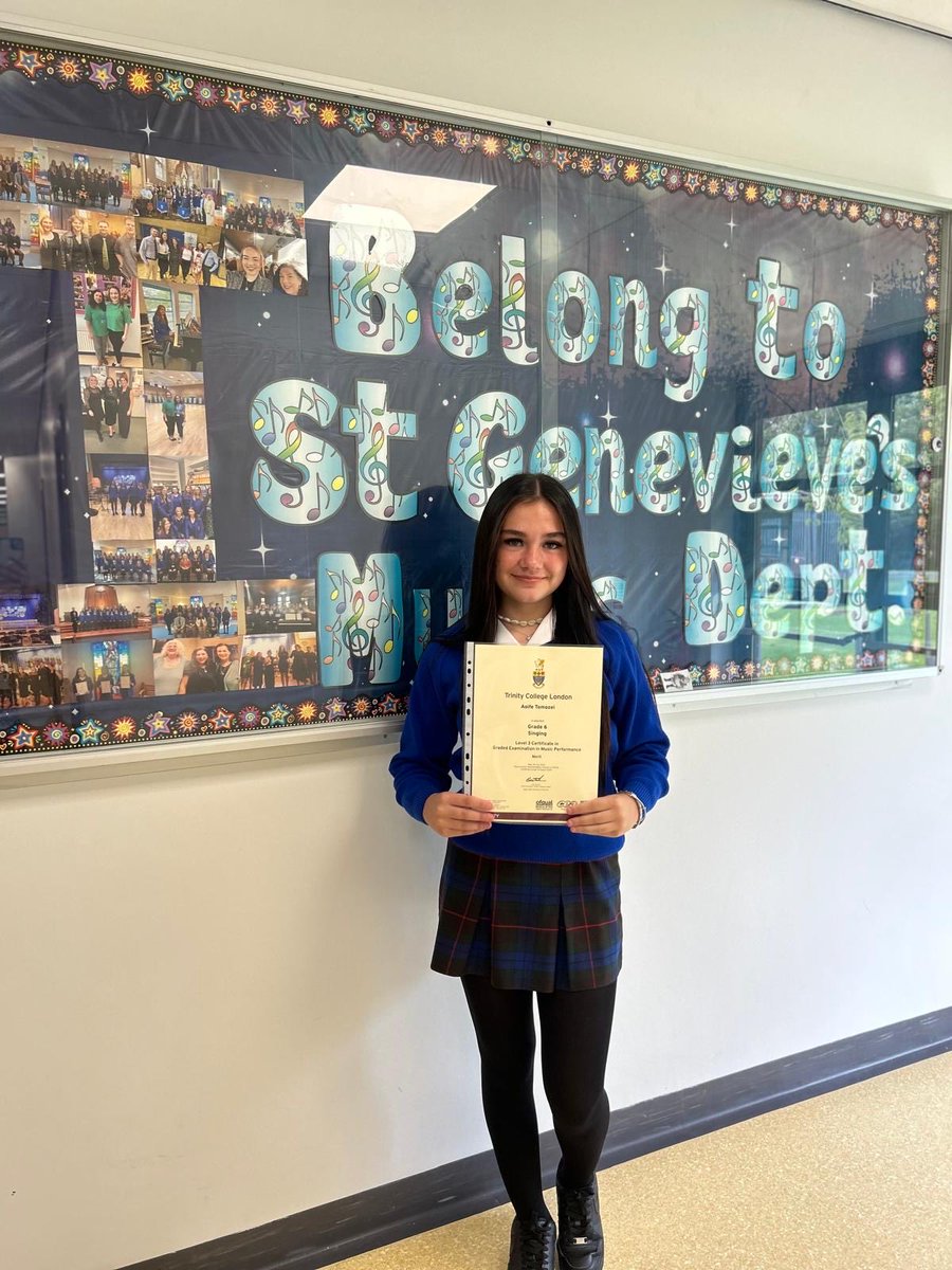 stgensmusicdept (@stgenevieves) on Twitter photo Well done to two of our Yr11 GCSE pupils Grace and Aoife on their recent exams!Grace achieved certificates for Grade 6 Voice/Grade 4 Musical theatre and Aoife Grade 6 Voice! <a href="/_stgens/">St. Genevieve's</a> <a href="/stgensAP/">Cathy Austin</a> Well done to two of our Yr11 GCSE pupils Grace and Aoife on their recent exams!Grace achieved certificates for Grade 6 Voice/Grade 4 Musical theatre and Aoife Grade 6 Voice! <a href="/_stgens/">St. Genevieve's</a> <a href="/stgensAP/">Cathy Austin</a>