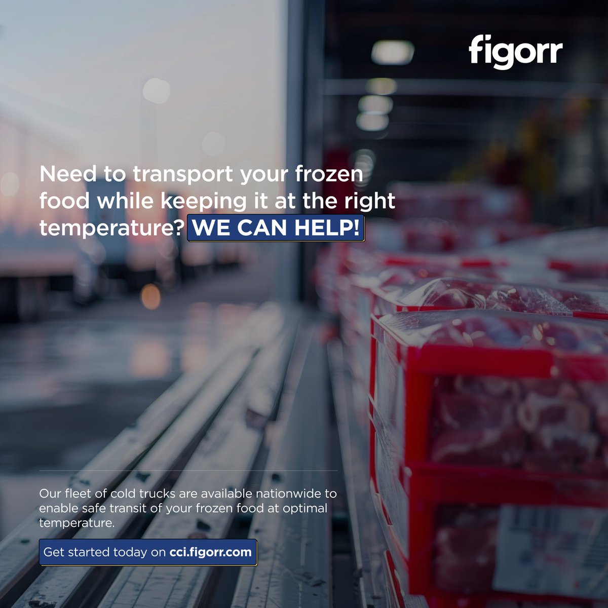 Our network of cold trucks ensures your frozen goods arrive at their destination in perfect condition. 
Trust us to keep your food fresh and in suitable conditions , no matter the distance. 

Visit cci.figorr.com!
#figorr #coldtruck #data #perishables #frozenfood #b2b
