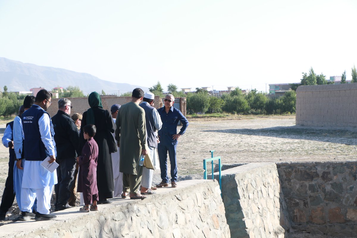 UN_STFA's tweet photo. Building a 438-meter flood protection masonry wall to shield the Zor Bazaar community at Gardez from flash floods, a crucial step in protecting local properties and ensuring urban & rural resilience against impacts of climate shocks.
#BasicHumanNeeds https://t.co/WcGtVhqv79