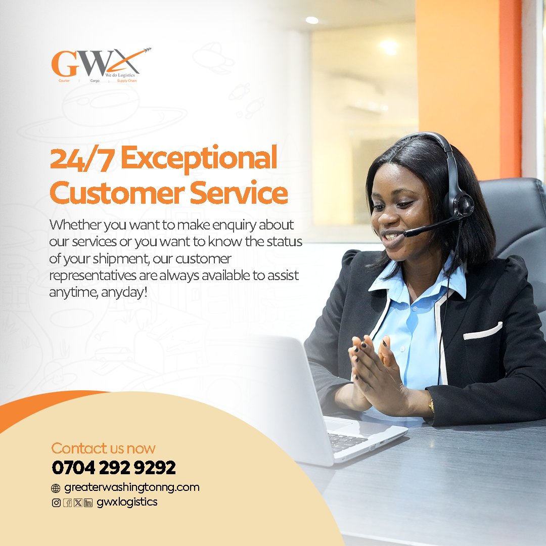 At GWX, exceptional customer service isn’t just a promise – it’s our standard! 🌟

Experience the difference with GWX! 🚚💨

#CustomerFirst #ExceptionalService #GWXExcellence #wedelivernationwide📦🚚✈️