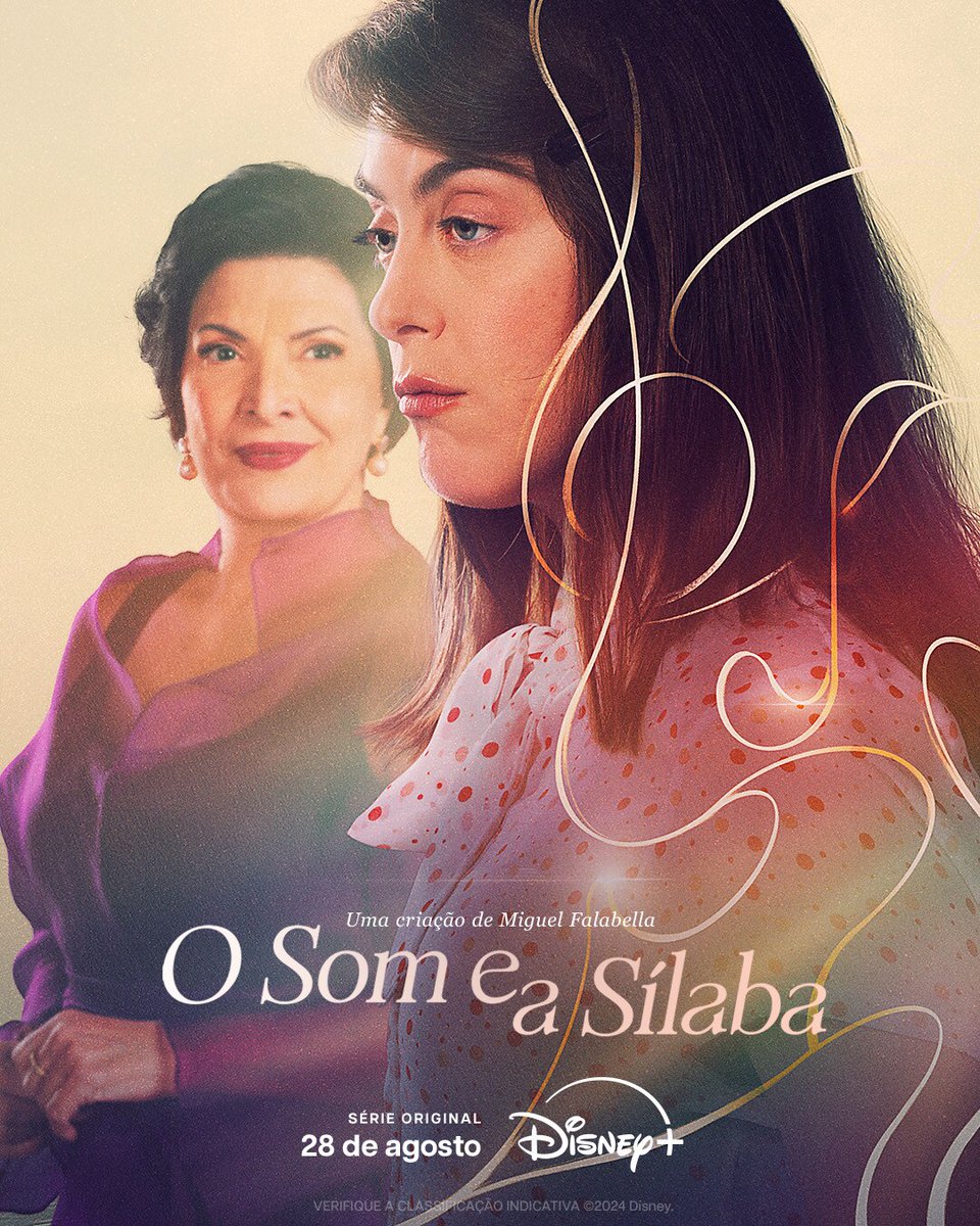InfoDisneyHulu's tweet photo. Sarah, uma jovem autista com habilidade musical extraordinária, terá aulas de canto com a soprano Leonor, o que transformará a vida de ambas.

O Som e a Silaba, nova série baseada na peça de Miguel Falabella, já está disponível no Disney+.