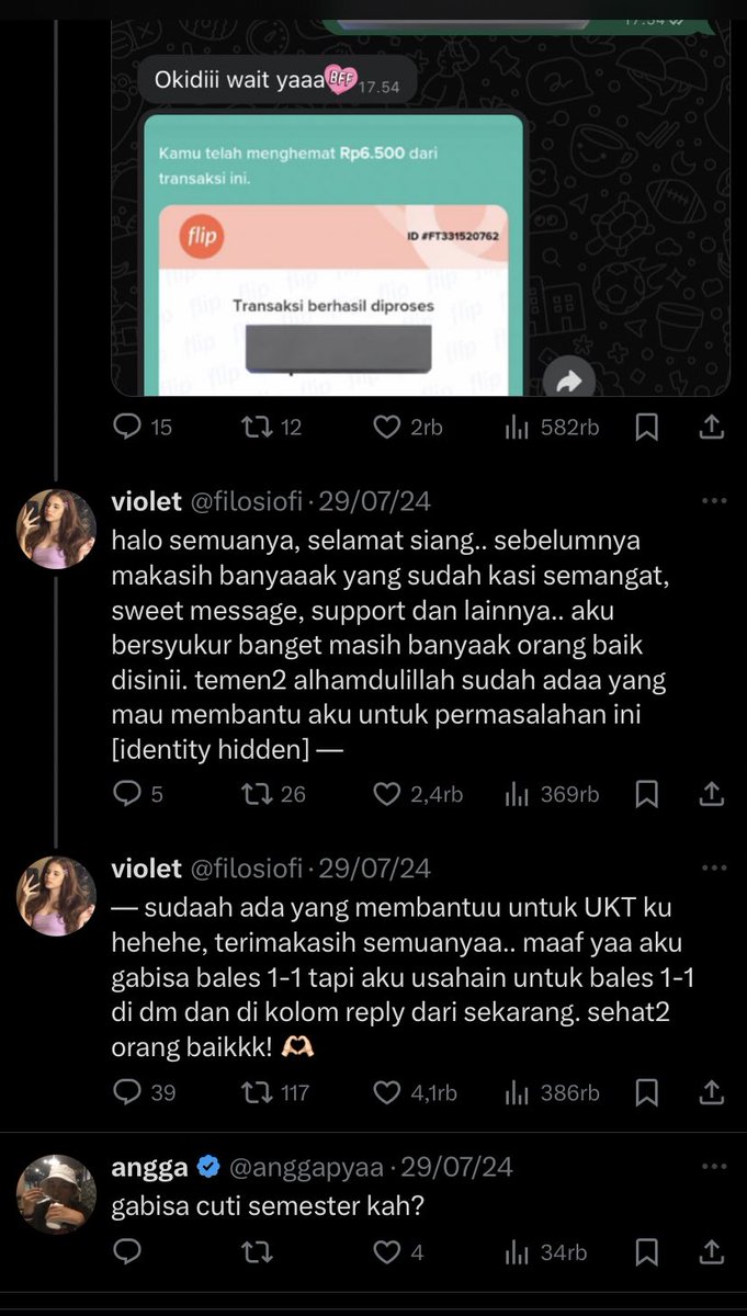 agamabaikaja's tweet photo. ASAL KALIAN TAU INI PUJI CIPTA PERTIWI YANG LAGI VIRAL DI UNDIPMENFESS!!!
gila gilaan lo ngebohong ortu lo bangkrut, nyari simpati dr ribuan orang di Twitter/x cuma buat menuhi kebutuhan lo doang https://t.co/o7cR1K6iUY https://t.co/ZWR7S5fNSl