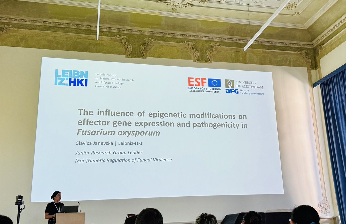 IRTG_PRoTECT (@irtg_protect) on Twitter photo A perfect ending of the #IPIS2024 by <a href="/Slavi_Jan/">Slavica Janevska</a> with an exciting and insightful talk about the influence of epigenetic modifications on effector gene expression and pathogenicity in Fusarium oxysporum A perfect ending of the #IPIS2024 by <a href="/Slavi_Jan/">Slavica Janevska</a> with an exciting and insightful talk about the influence of epigenetic modifications on effector gene expression and pathogenicity in Fusarium oxysporum
