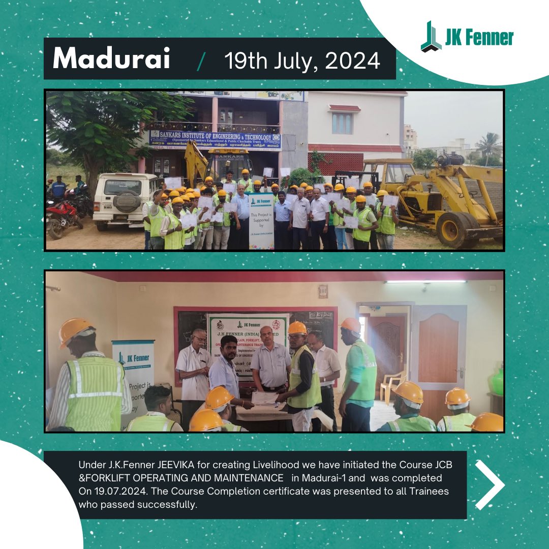 jkfenner's tweet photo. At JK Fenner, we believe in making a difference, and this month, our team came together to contribute to our communities through various CSR activities.
#CSR #JKFenner #JKEvolve #CommunityImpact #Sustainability #CorporateResponsibility #MakingADifference #BetterTomorrow https://t.co/NRFnAnUh9A