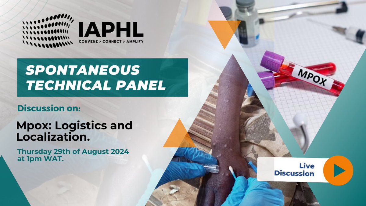 Join Us for a Spontaneous Call on Mpox: Logistics and Localization.  
We'll bring together experts to discuss Mpox and its implications for logistics and localization. This is a unique opportunity to share your expertise and insights.

Register : ow.ly/a4bJ50T8sti\\